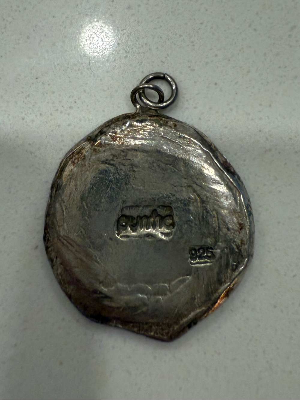 “C” Sterling 925 Pendant - Picture 3 of 4